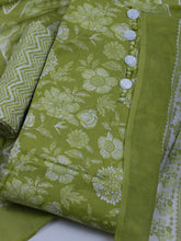 Printed Cotton Blend Unstitched Suit With Dupatta